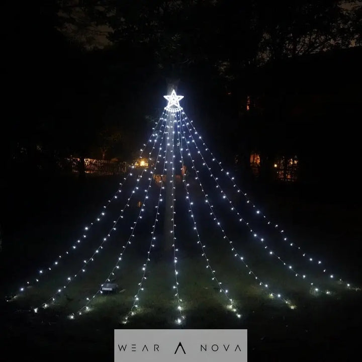 Led Five-Pointed Star Flowing Water Waterfall Light  Led Five-Pointed NewEraWear