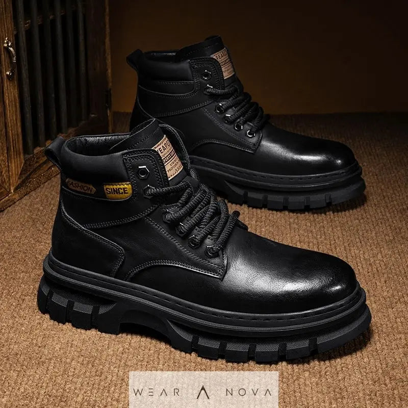 Martin Boots Men Trendy High Top British Working Wear  Timberland shores Man 