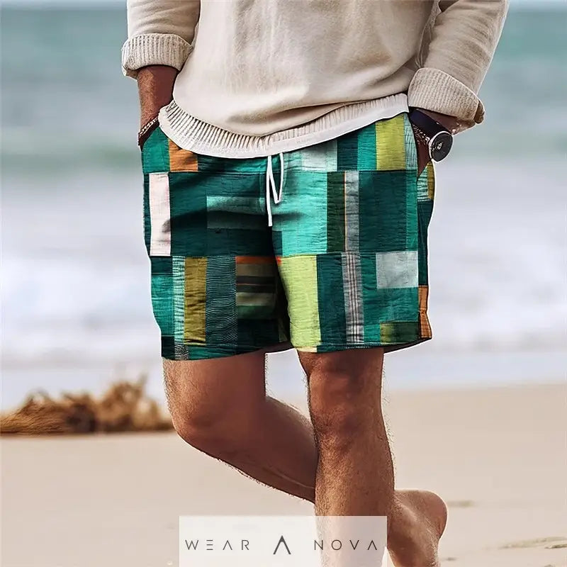 Men's Beach Shorts Summer Fashion Loose Drawstring Clothing  Man Short Pant Summer edition 
