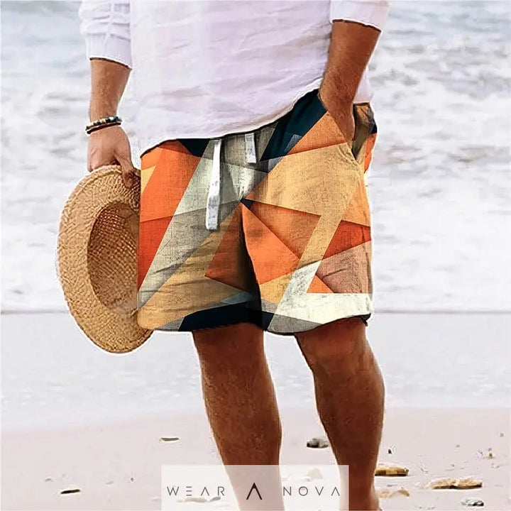 Men's Beach Shorts Summer Fashion Loose Drawstring Clothing  Man Short Pant Summer edition 