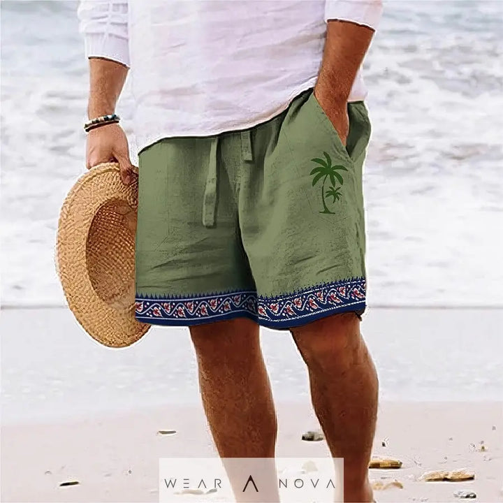Men's Beach Shorts Summer Fashion Loose Drawstring Clothing  Man Short Pant Summer edition 