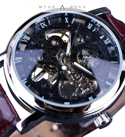 Men's Exclusive Mechanical Watch - Unmatched Precision & Timeless Style  watch Black-faced
