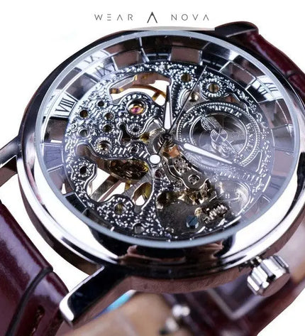 Men's Exclusive Mechanical Watch - Unmatched Precision & Timeless Style  watch Silver-noodles