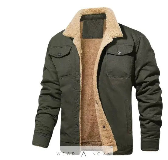 Men's Jacket Fleece-Lined Casual - WearaNova