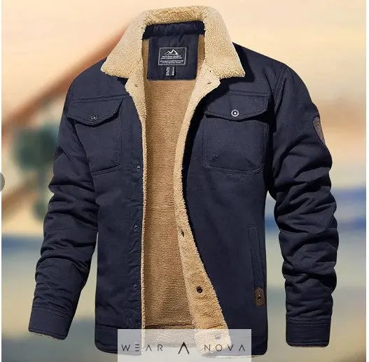 Men's Jacket Fleece-Lined Casual - WearaNova