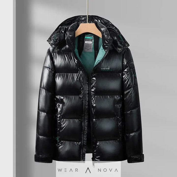 Men's Jacket Thick Warm Glossy Cotton - WearaNova