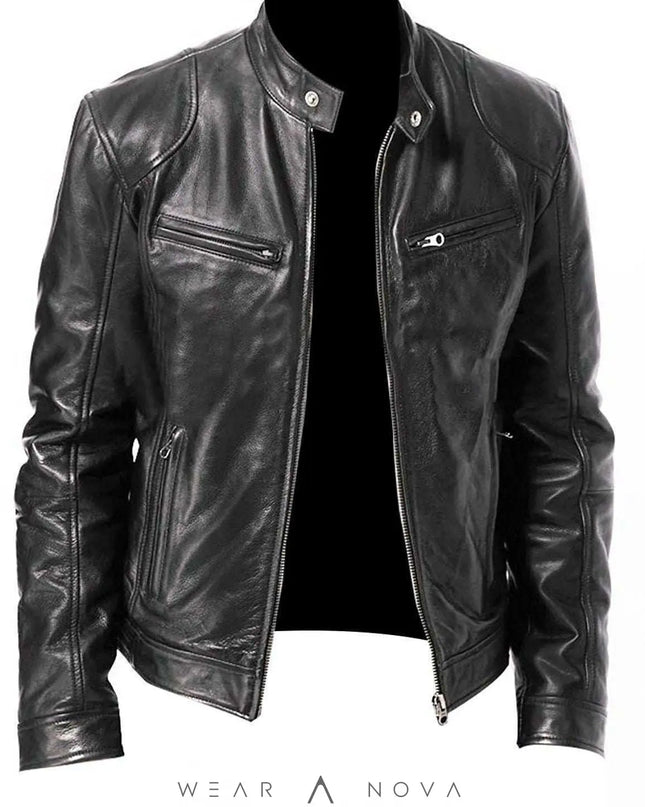 Men's Leather Jacket Premium Milano Vero - Modern & Durable  Men's Clothing