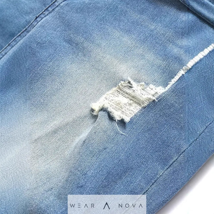 Men's Ripped Fashion Personality Street Trend Style Jeans  Jeans man 