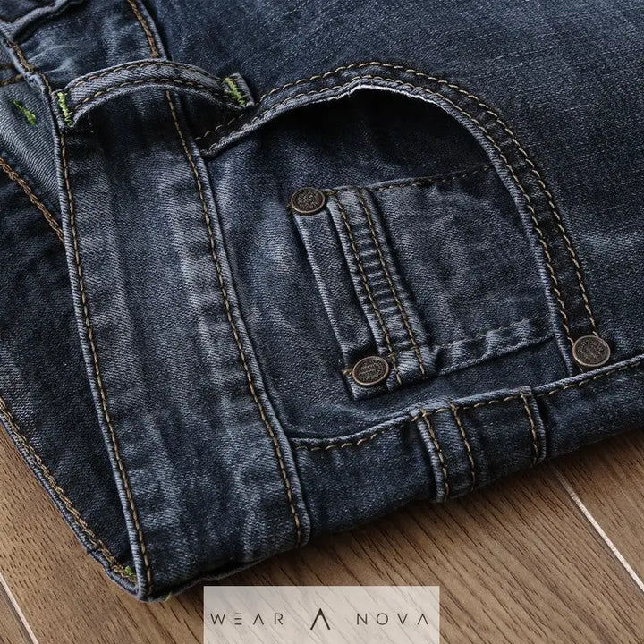 Men's Slim Fit Black Denim Shorts - Fashion Personality  jeans denim 