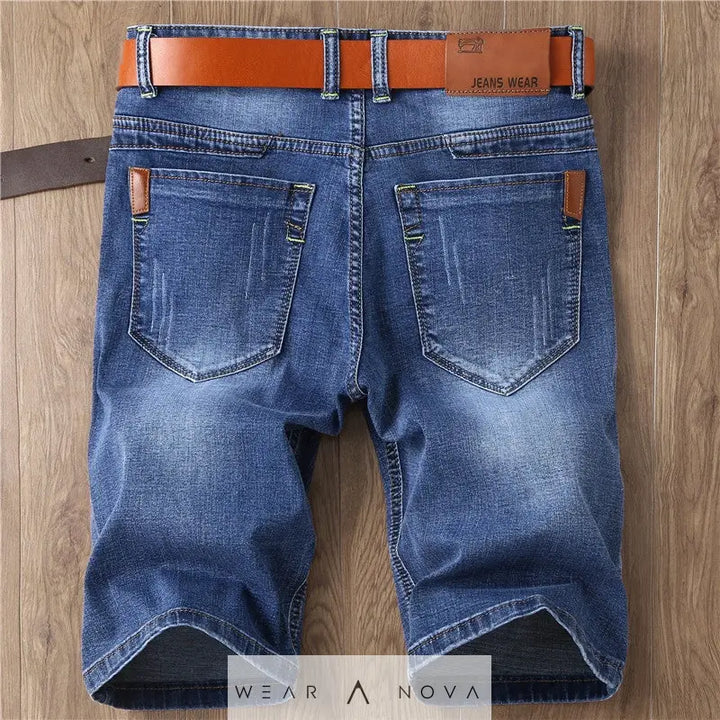 Men's Slim Fit Black Denim Shorts - Fashion Personality  jeans denim 