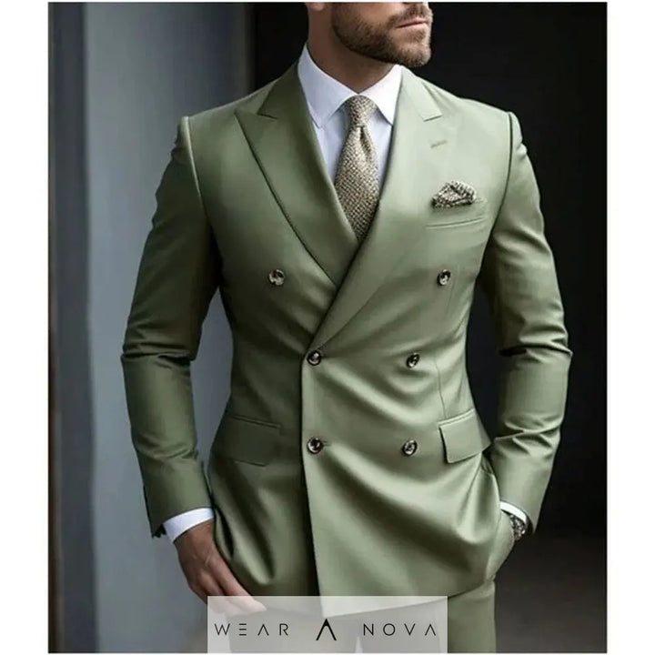 Men's Two-piece Suit Korean Style Slim Fit Business Best Man Casual Suit  Suit man slim Elegant 