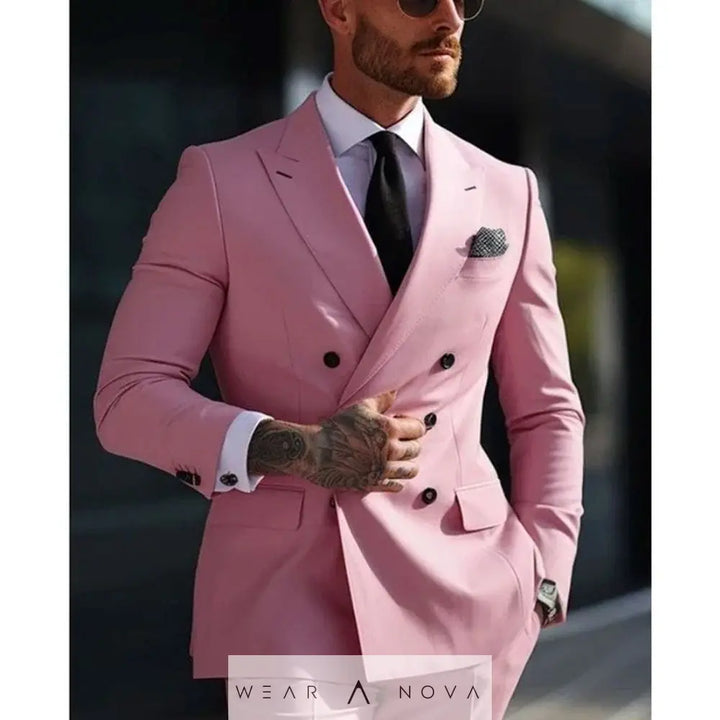 Men's Two-piece Suit Korean Style Slim Fit Business Best Man Casual Suit  Suit man slim Elegant 