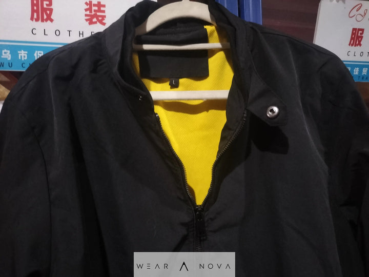 Men's Zip-up Jacket With Pockets Casual Solid Stand Collar Long Sleeve Top Outwear Clothing  Jacket’s Man 