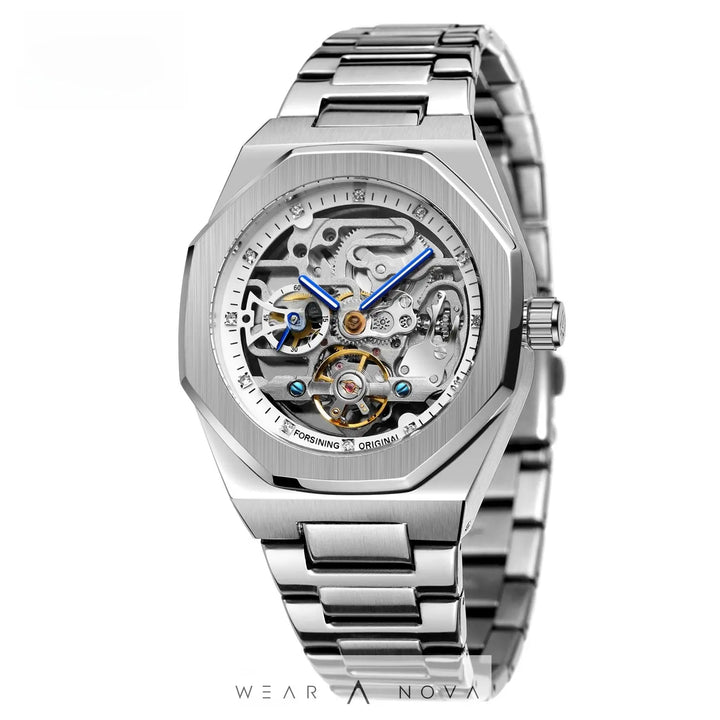 Men's fashionable skeletonized mechanical watch  Meccanico watch 