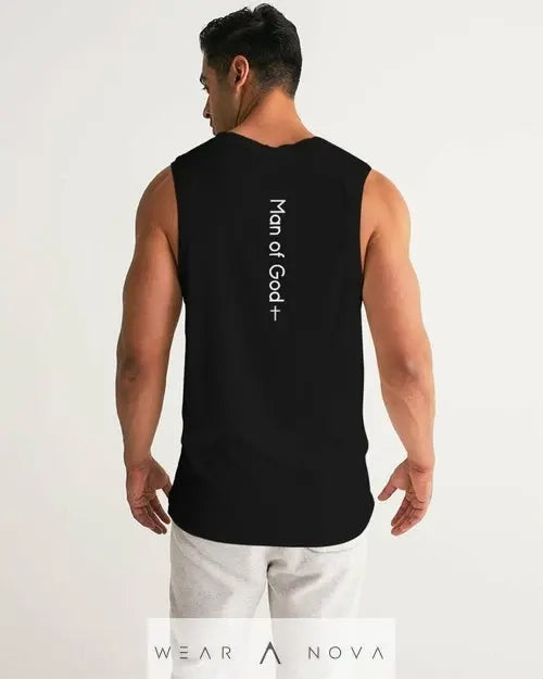 Mens Tank Top - Man of God Sports Top  Top MAn NewEraWear