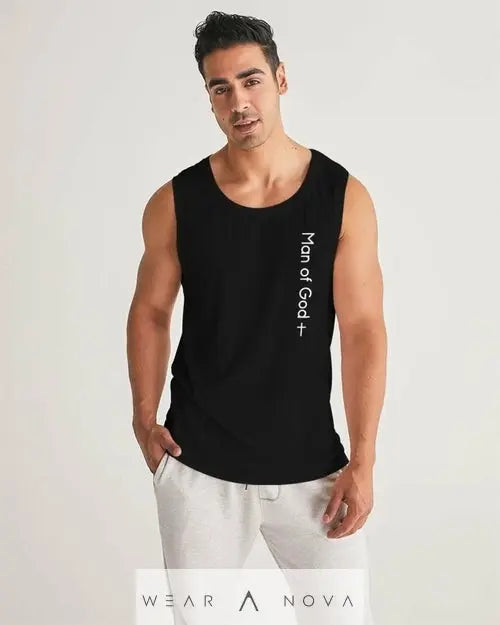 Mens Tank Top - Man of God Sports Top  Top MAn NewEraWear
