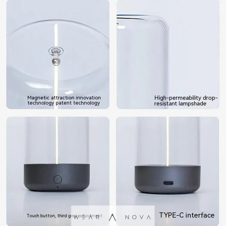 New LED Camping Light Type-c Rechargeable Portable Night Light With High Transparency And Anti Drop Creative Atmosphere Light  Home decor Led usb 