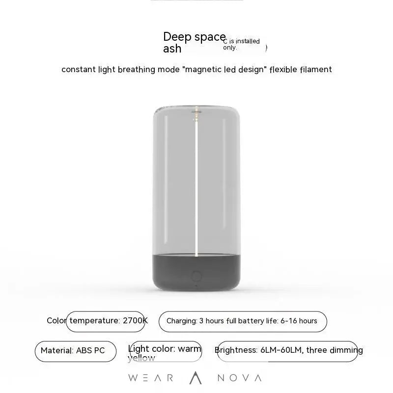 New LED Camping Light Type-c Rechargeable Portable Night Light With High Transparency And Anti Drop Creative Atmosphere Light  Home decor Led usb 