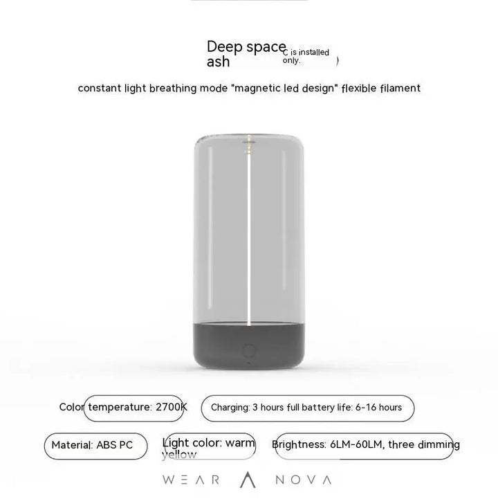 New LED Camping Light Type-c Rechargeable Portable Night Light With High Transparency And Anti Drop Creative Atmosphere Light  Home decor Led usb 