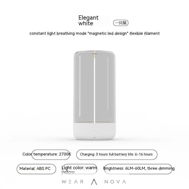 New LED Camping Light Type-c Rechargeable Portable Night Light With High Transparency And Anti Drop Creative Atmosphere Light  Home decor Led usb 