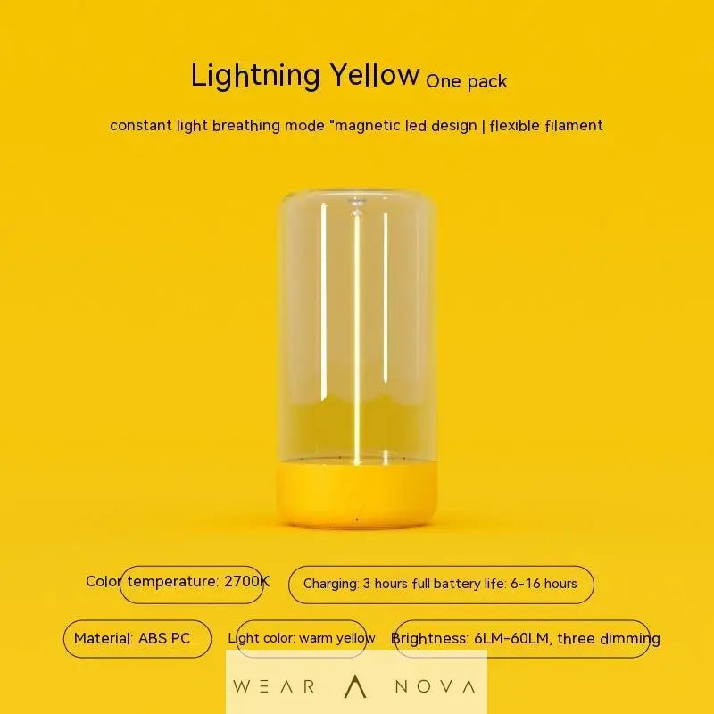 New LED Camping Light Type-c Rechargeable Portable Night Light With High Transparency And Anti Drop Creative Atmosphere Light  Home decor Led usb 