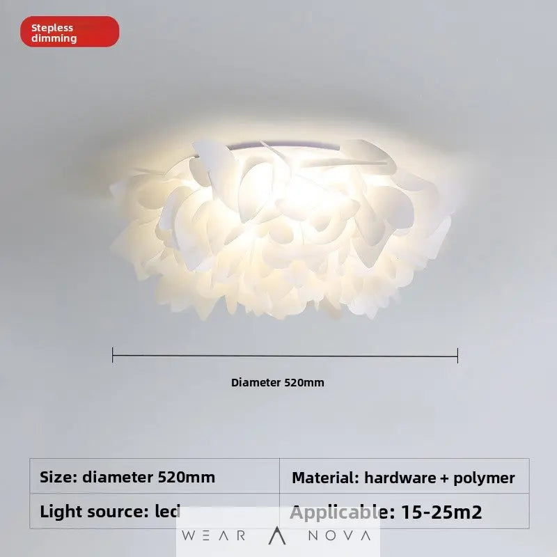 Nordic Cream Style Petal Ceiling Light with Dimming  Home Products NewEraWear