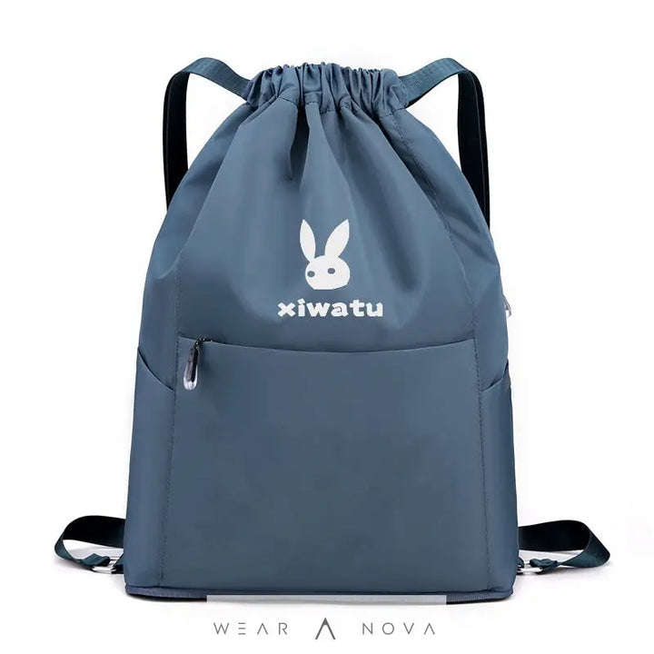 Portable  Backpack Folding Sports Fitness Drawstring Leisure Beam - WearaNova