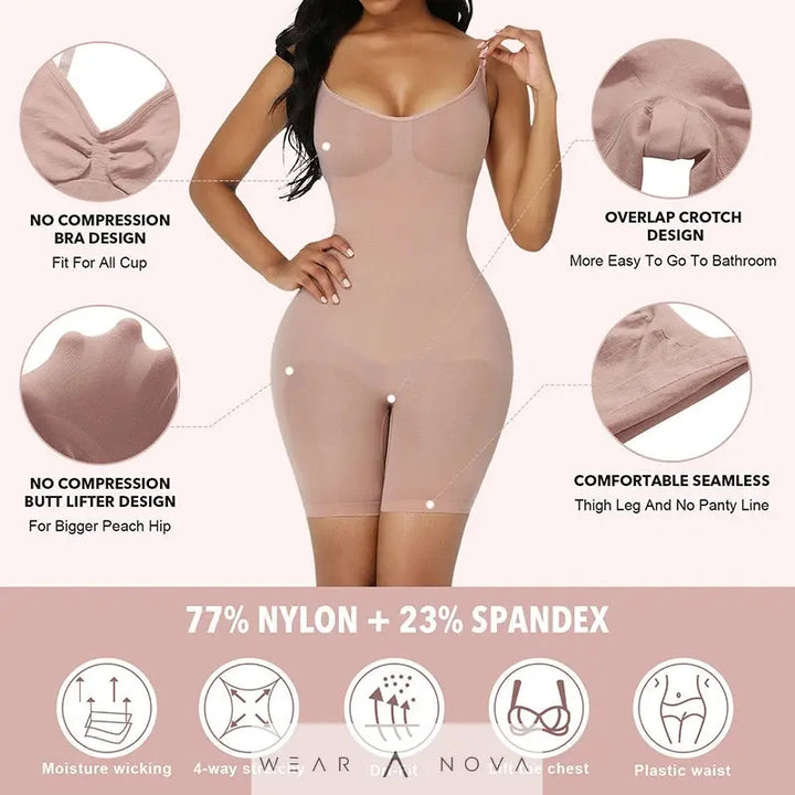Premium Shapewear Bodysuit for Effortless Elegance - WearaNova