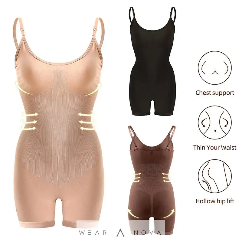 Premium Shapewear Bodysuit for Effortless Elegance - WearaNova