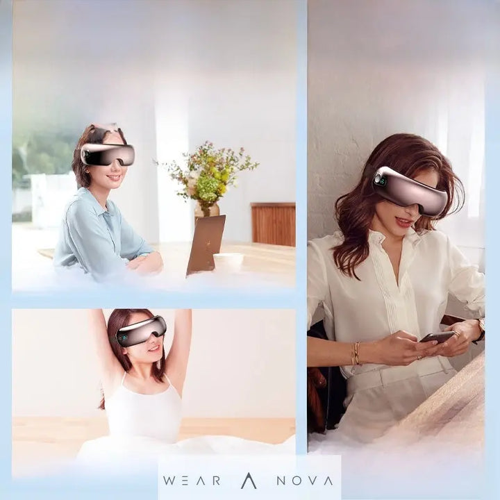 Rechargeable Bluetooth Eye Massager with Heat and Music  massage and relaxation NewEraWear