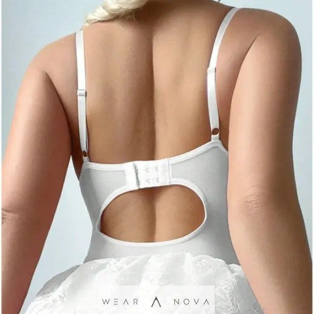 Sexy Lace Bow One-Piece Lingerie  intimo NewEraWear