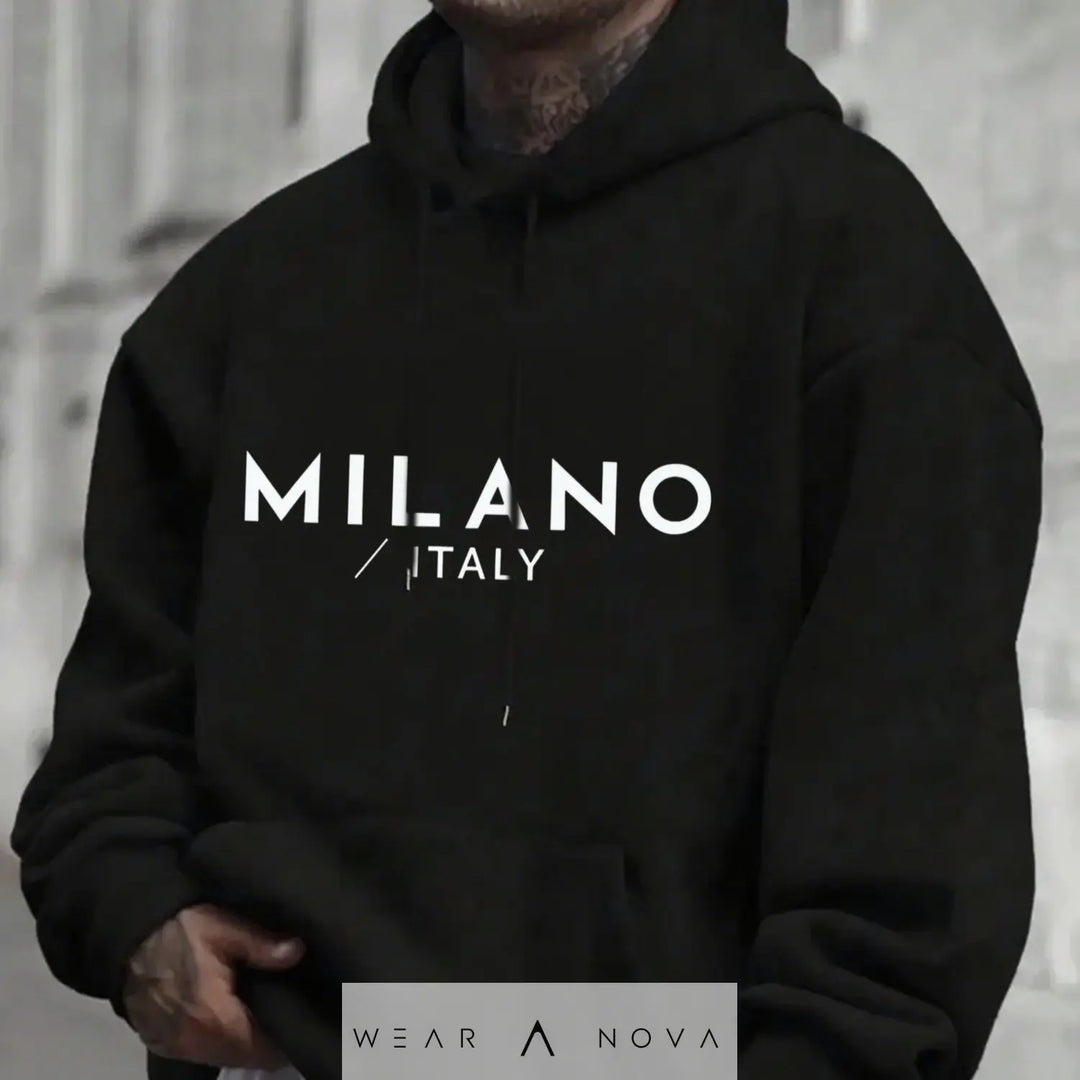 Single Hat Hoodie Made Of Fleece Fabric  Hoodie man trending Italy 