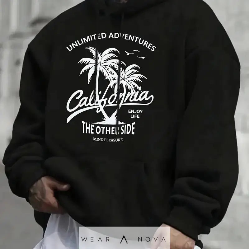 Single Hat Hoodie Made Of Fleece Fabric  Hoodie man trending Italy 