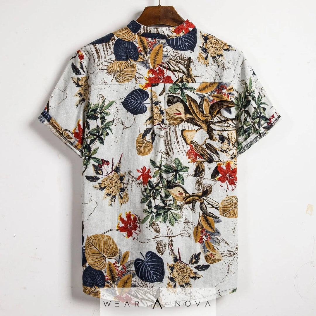 Slim shirt men contrast color printing shirt men  T-shirts Summer 