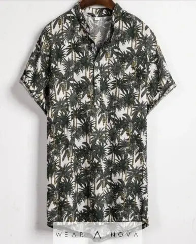 Slim shirt men contrast color printing shirt men  T-shirts Summer 