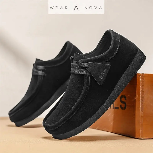 SpringSummer 2025 Matte Leather Casual Slip-On Men's Shoes  Shoes