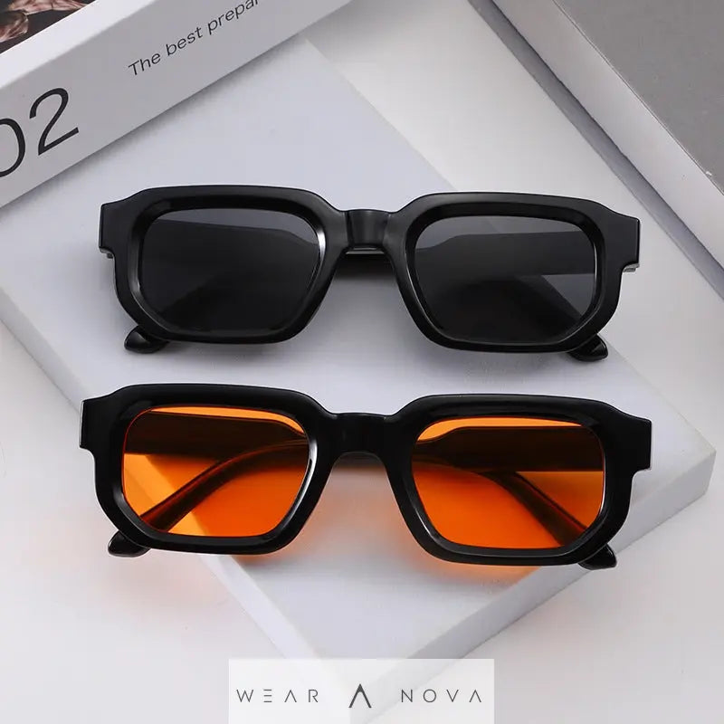 Square Frame Sunglasses Retro Fashion Sun Glasses  accessories NewEraWear