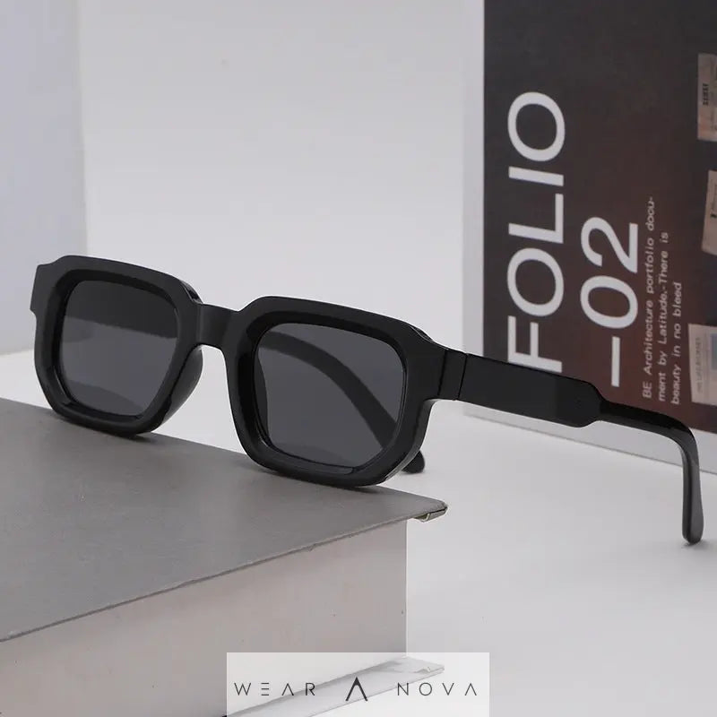 Square Frame Sunglasses Retro Fashion Sun Glasses  accessories NewEraWear