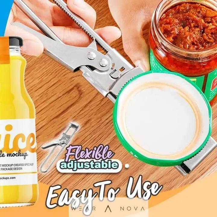 Master Opener Multifunctional Adjustable Stainless Steel Bottle Can Opener - WearaNova