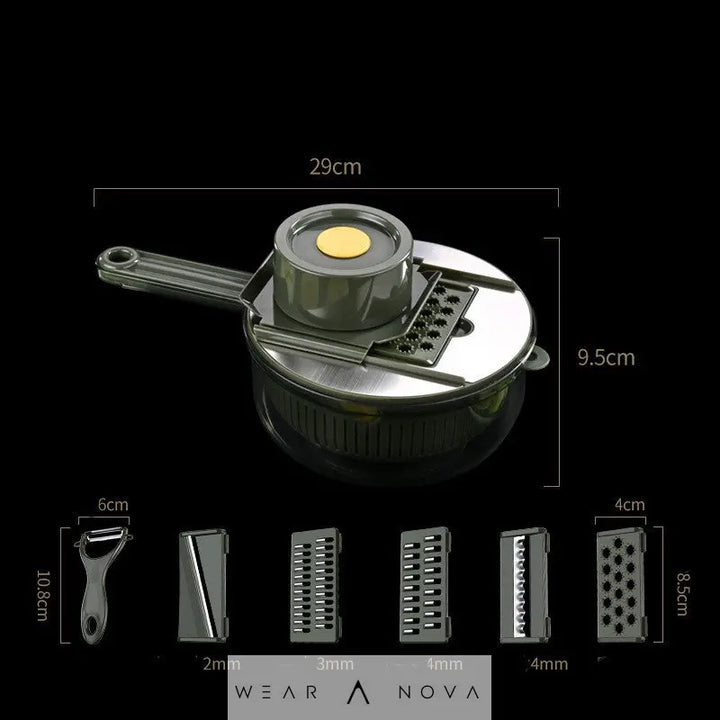 Household Vegetable Slicer Fashion Simple Multifunctional Vegetable Cutter Kitchen Tools - WearaNova