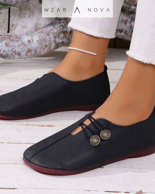 Stylish Square Toe Slip-On Sandals - Soft, Comfortable & Summer-Ready for Women  scarpe