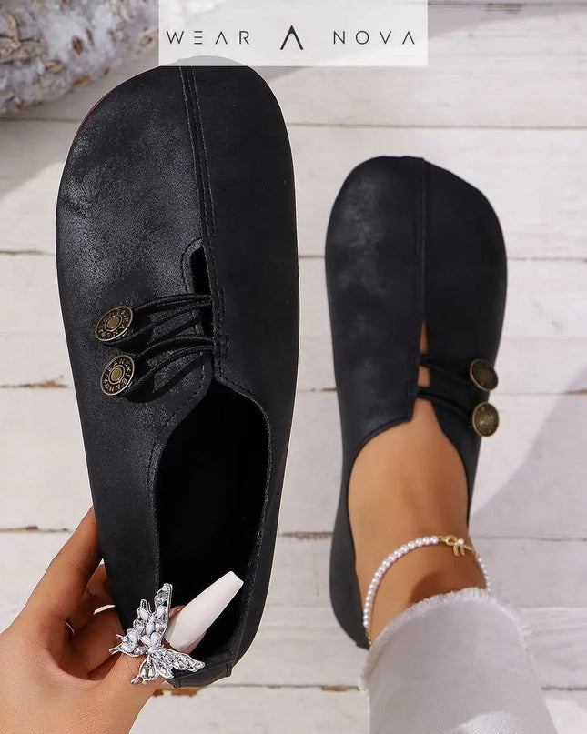Stylish Square Toe Slip-On Sandals - Soft, Comfortable & Summer-Ready for Women  scarpe Black-43