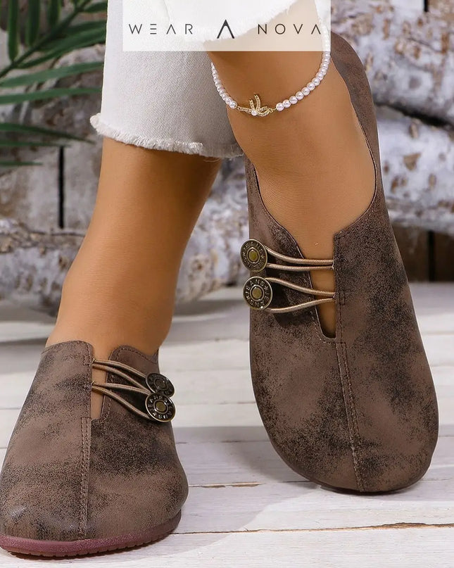 Stylish Square Toe Slip-On Sandals - Soft, Comfortable & Summer-Ready for Women  scarpe Dark-Brown-43