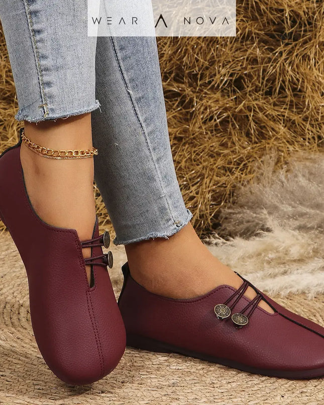 Stylish Square Toe Slip-On Sandals - Soft, Comfortable & Summer-Ready for Women  scarpe Red-43