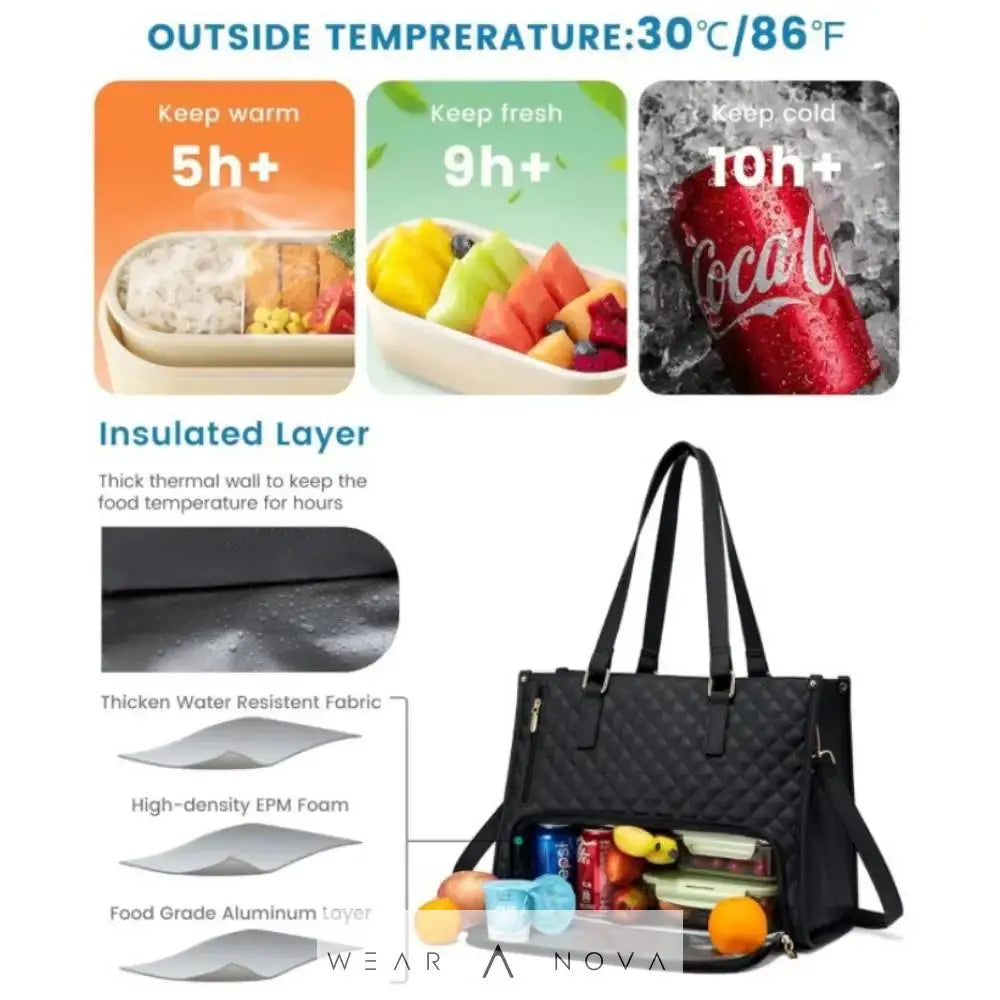 Stylish Women's Insulated Lunch Bag - Exclusive & Practical for Work  borsa 