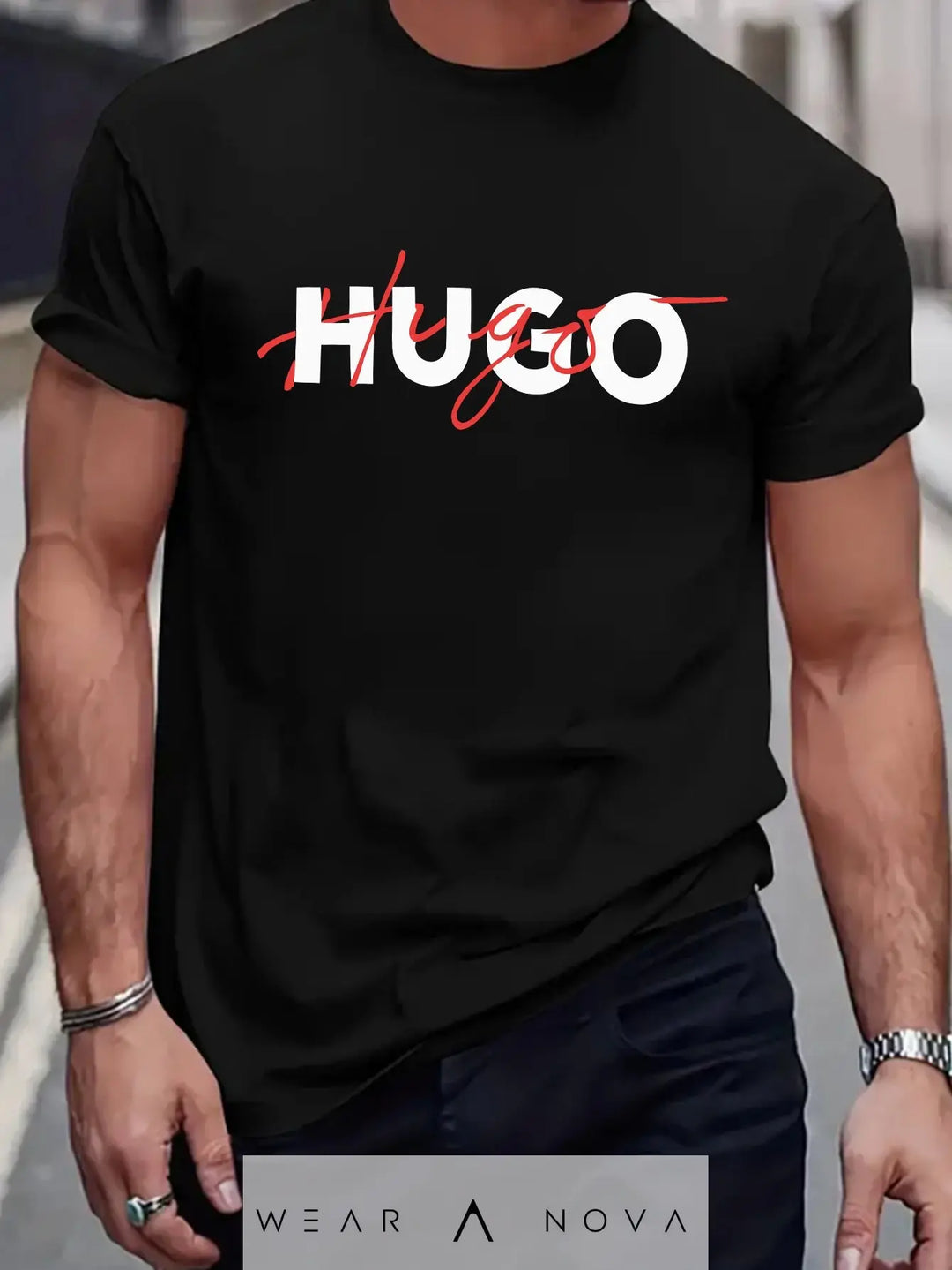 Summer Trendy Pattern Loose Fit Short Sleeve T-shirt  Fashion Man 