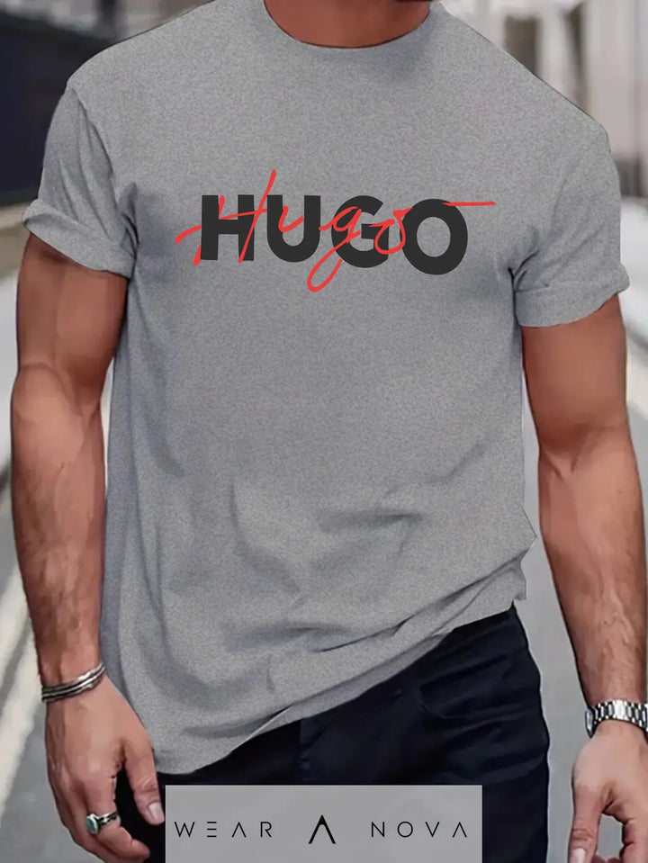 Summer Trendy Pattern Loose Fit Short Sleeve T-shirt  Fashion Man 