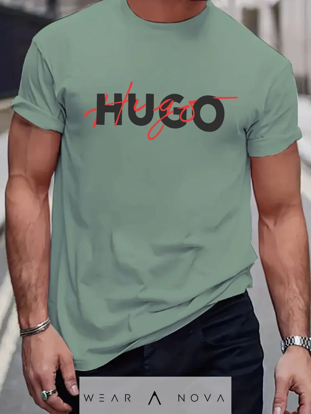 Summer Trendy Pattern Loose Fit Short Sleeve T-shirt  Fashion Man 