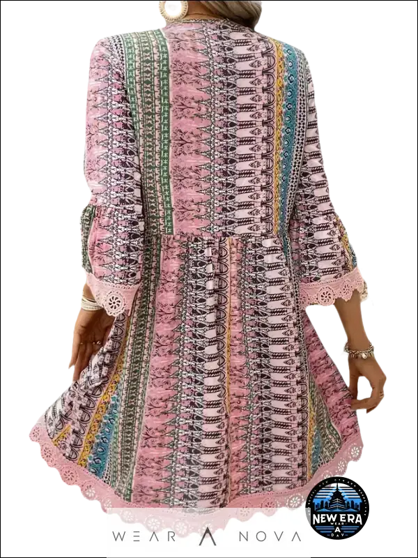 Sweet Bohemian Style  Dress Printed Fashion  Fashion 
