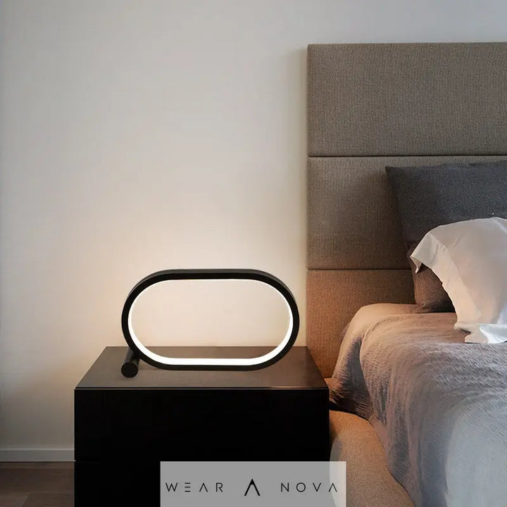 Usb Plug-In Lamp Oval Acrylic Lamp Touch Control Dimmable Modern Simple Creative Night Lamp Bedside Reading Lamp Desk Table Led - WearaNova